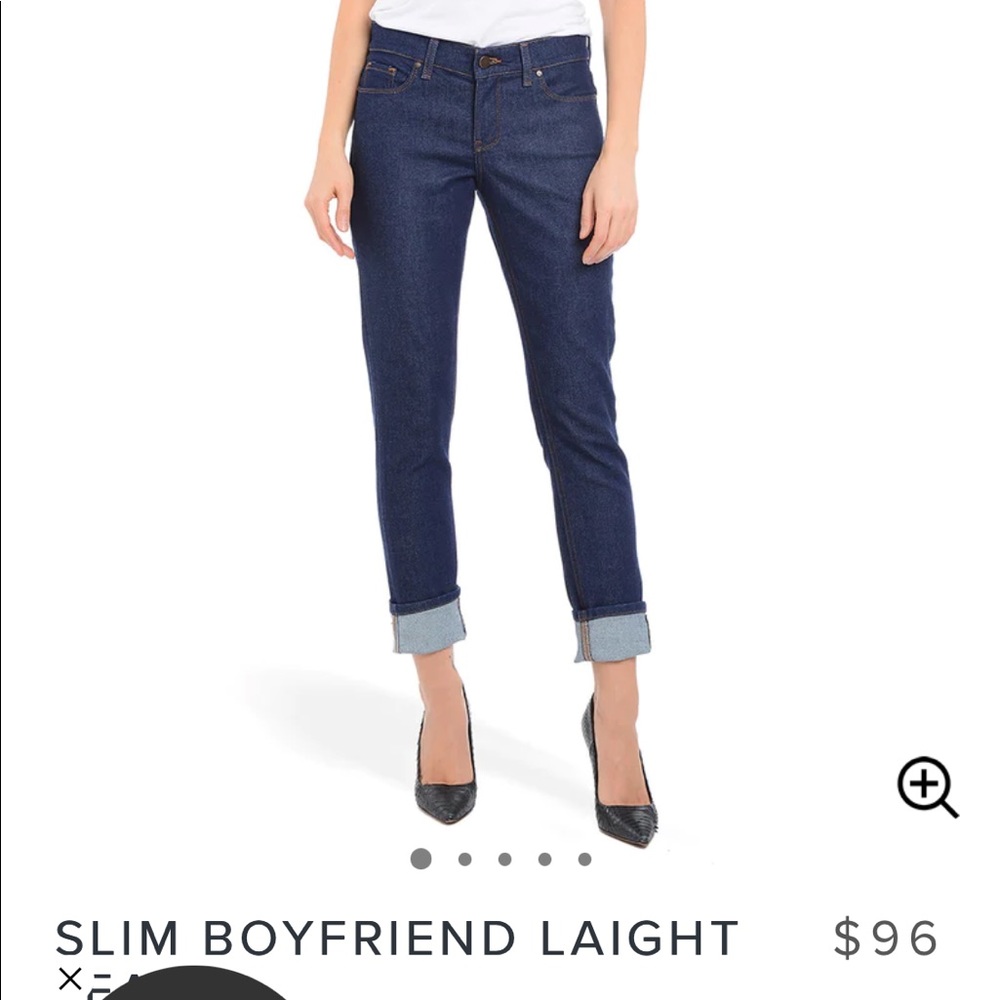 NEW Mott&Bow slim boyfriend laight jeans. Dark Blue. 28